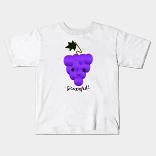 Grapeful Grapes Kids T-Shirt